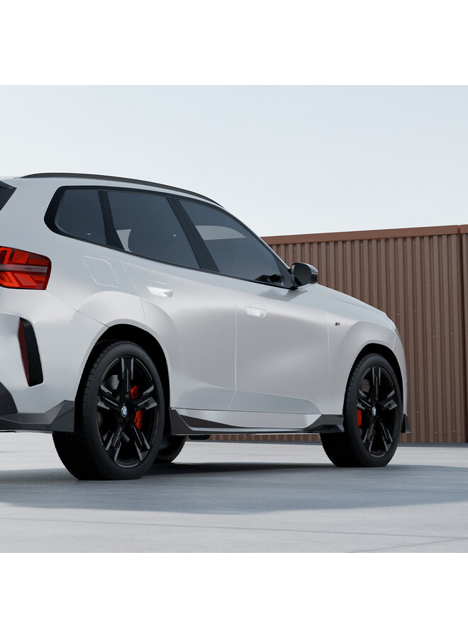 BMW X3 G45 carbon side skirts - SooQoo - Gloss carbon