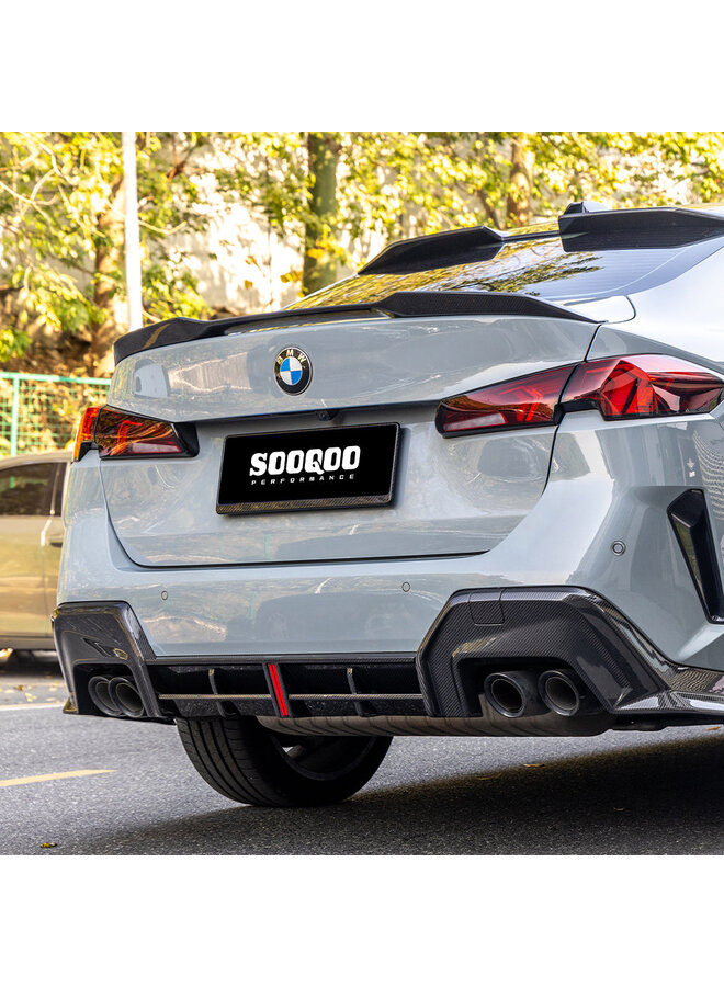 BMW Serie 2 F74 diffusore carbonio con luce stop - SooQoo - Carbonio lucido