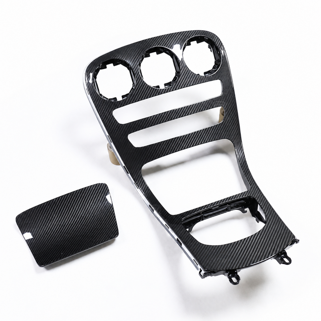 Mercedes W205 LCI console centrale in carbonio