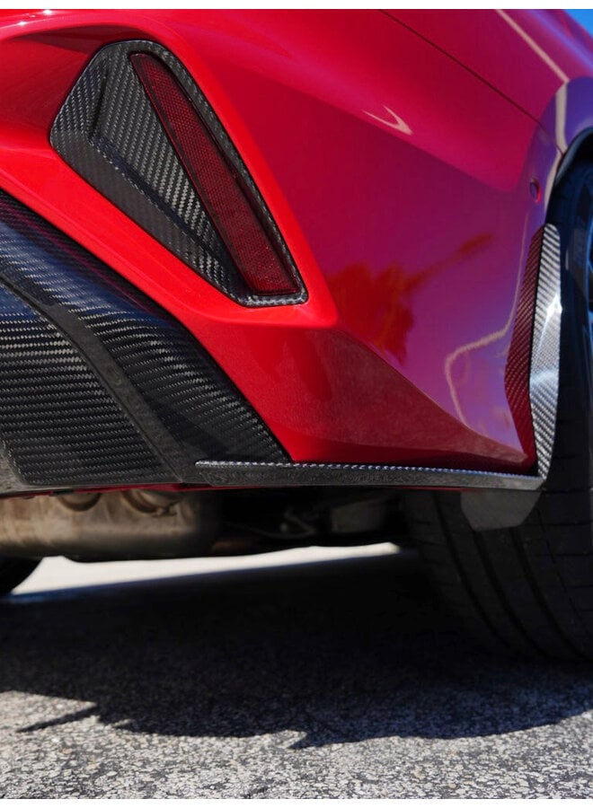 Audi RS3 8Y Sedan restyling (2025+) profili aero paraurti posteriore in carbonio