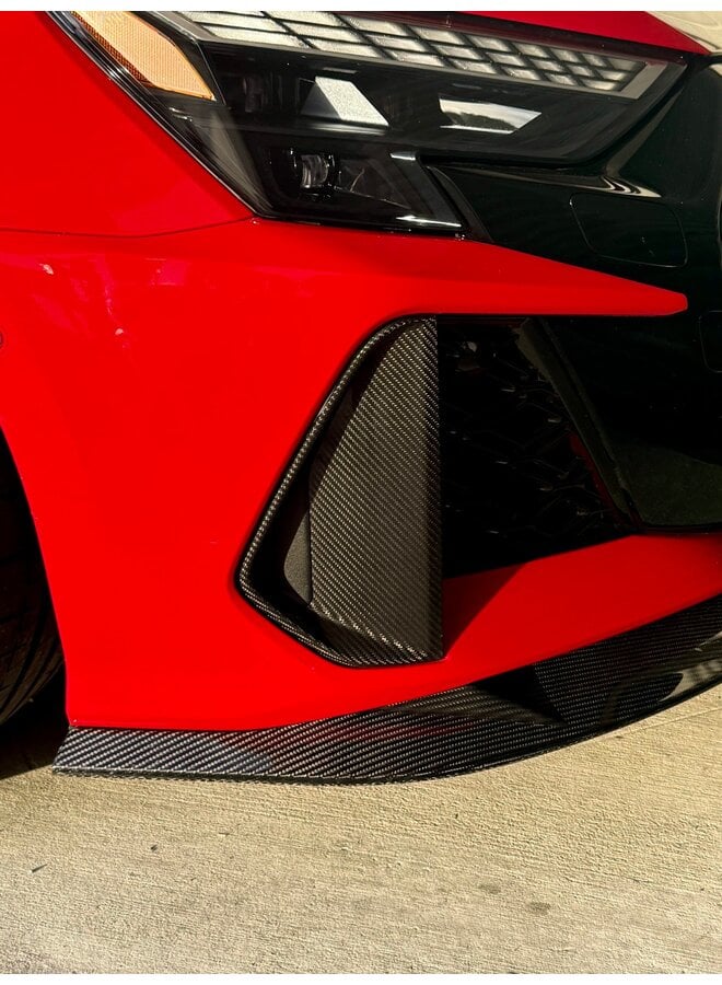 Audi RS3 8Y restyling (2025+) inserti prese aria anteriori in carbonio