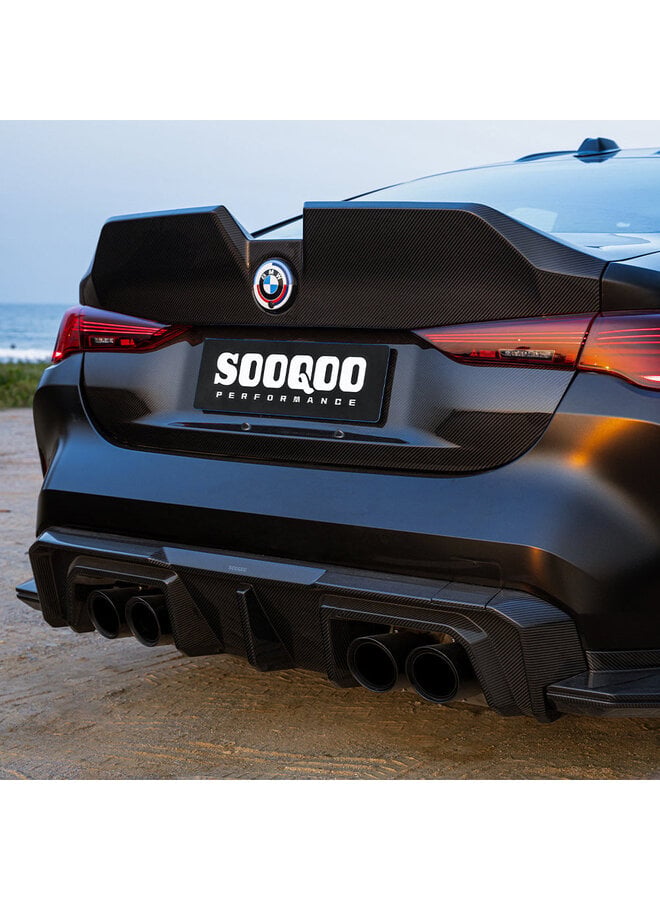 SooQoo BMW M4 G82 cofano bagagliaio in carbonio