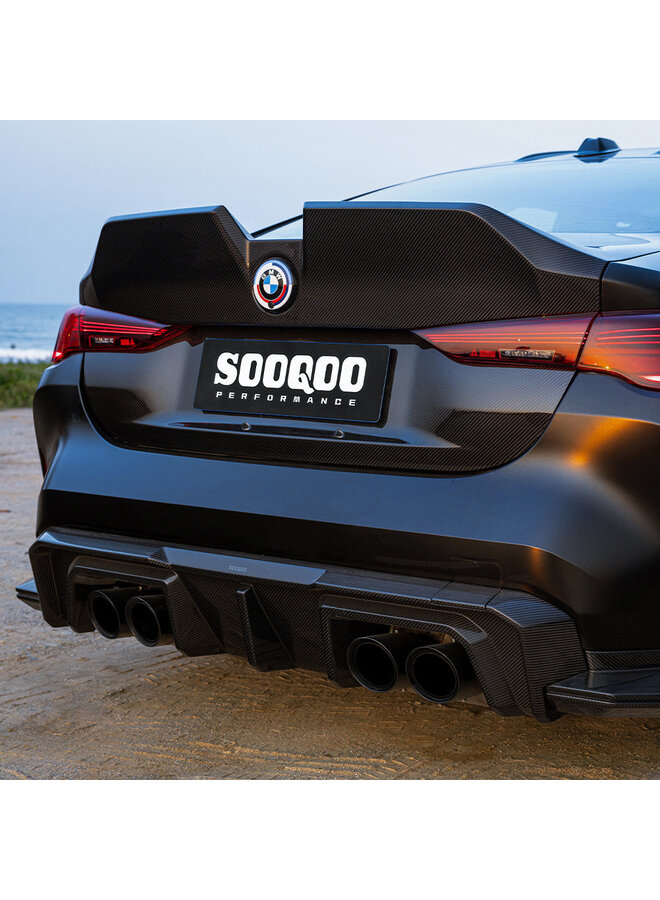 SooQoo BMW M4 G82 tapa de maletero de carbono