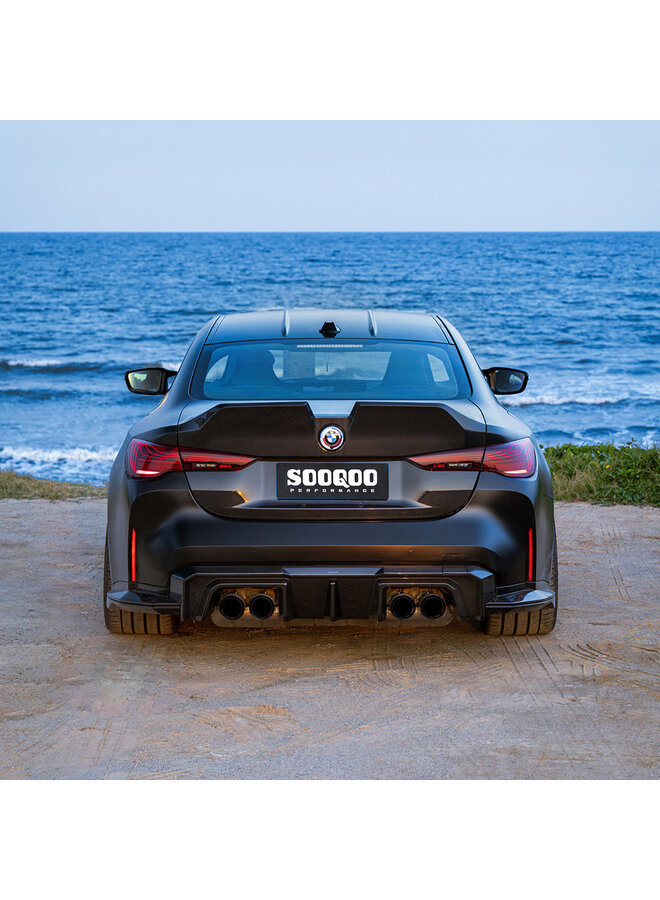 SooQoo BMW M4 G82 cofano bagagliaio in carbonio