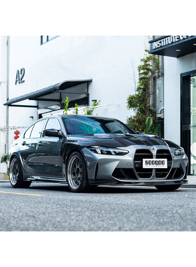 SooQoo BMW M3 G80 G81 carbon voorschermen set