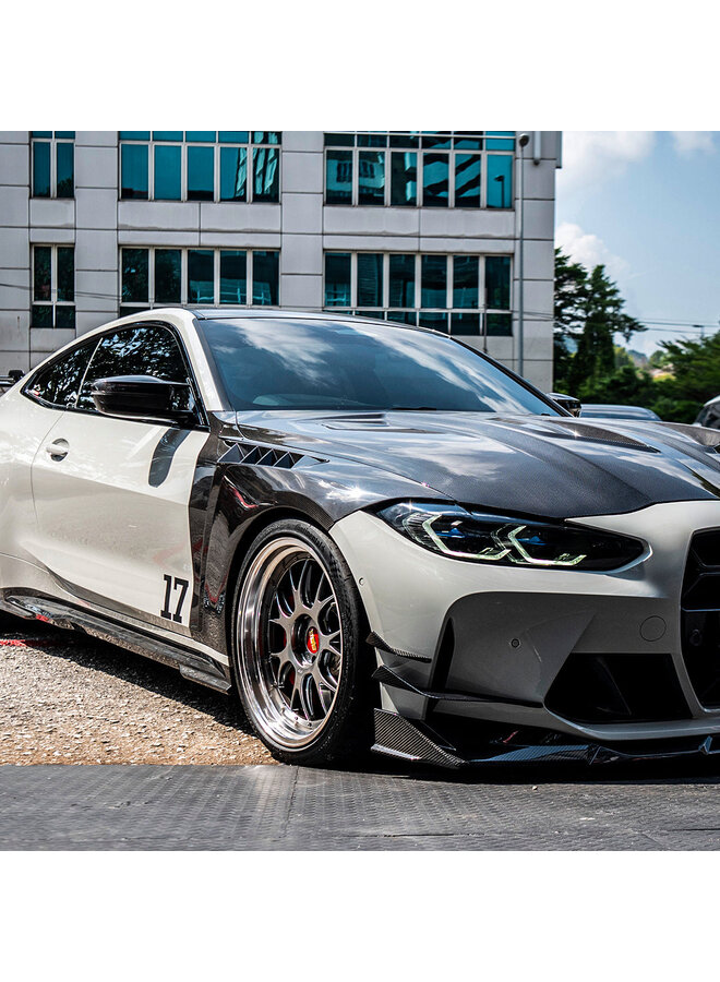 SooQoo BMW M4 G82 G83 carbon voorschermen set