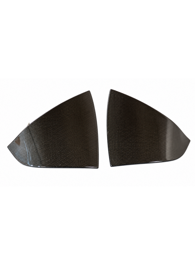 Ferrari 296 GTS winglets em carbono tampas combustível carga | Sforza prepreg carbon