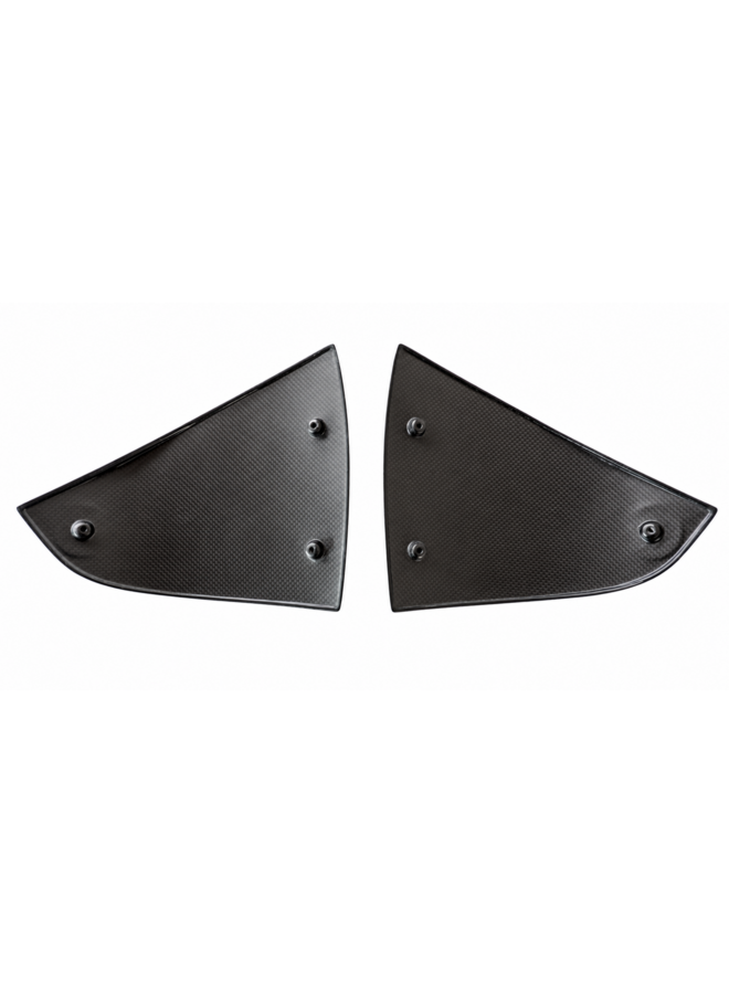 Ferrari 296 GTS Carbon Fuel Door Winglets | Sforza prepreg carbon