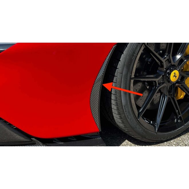 AT26Design Ferrari SF90 Stradale / Spider carbon voorbumper-spatschermen