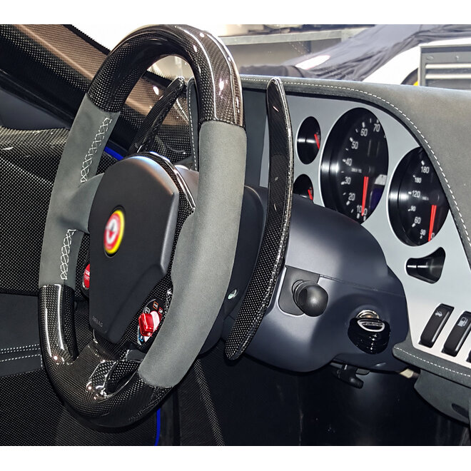 Ferrari F430 patilhas alongadas em carbono