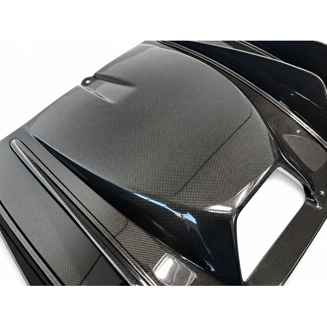 Ferrari 430 Scuderia / 16M difusor traseiro em carbono com seis aletas