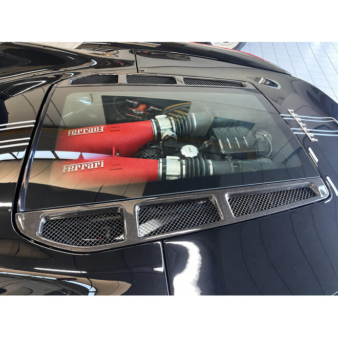 Ferrari F430 Spider Carbon Motorhaubengitter-Satz