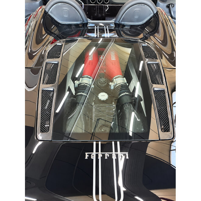 Ferrari F430 Spider carbon fiber engine lid grille set