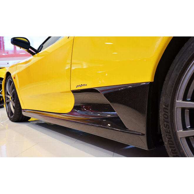 Ferrari F430 faldones laterales en carbono estilo Scuderia