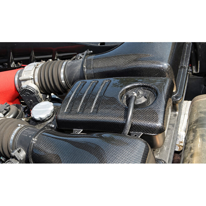Ferrari F430 copertura serbatoio refrigerante in carbonio