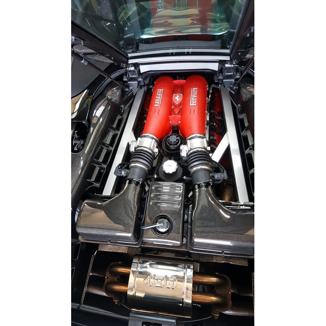 Ferrari F430 couvercles de boîte à air en carbone style Scuderia