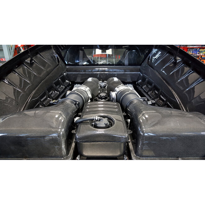 Ferrari F430 Coupé / Scuderia Carbon Motorraum-Seitenverkleidung