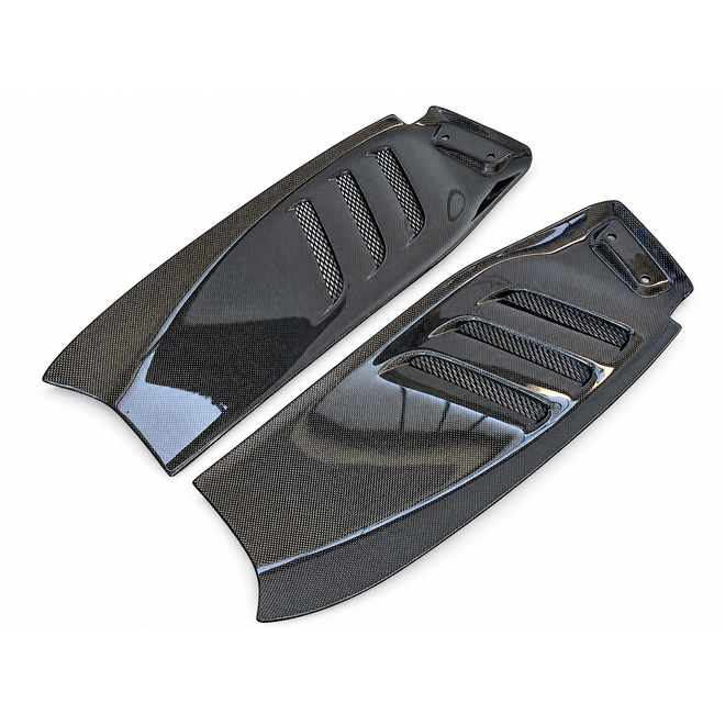 Ferrari F8 Spider grilles de capot moteur en carbone