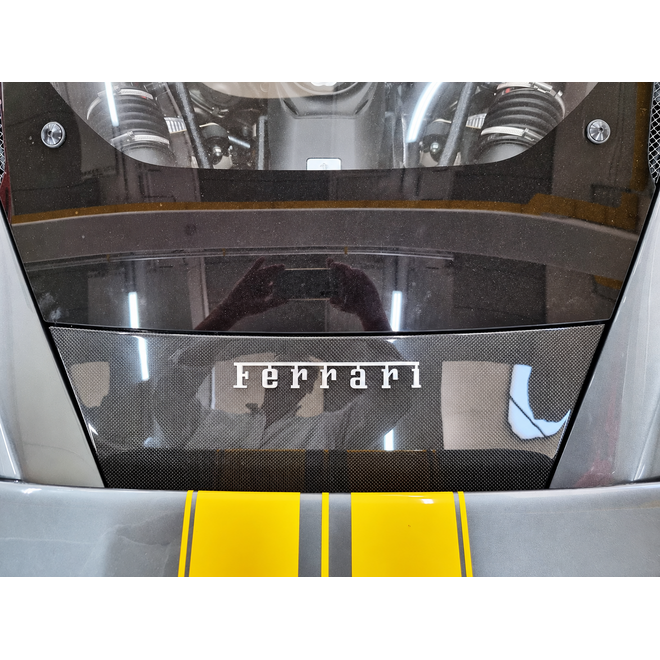 Ferrari F8 Tributo pannello aerodinamico posteriore in carbonio