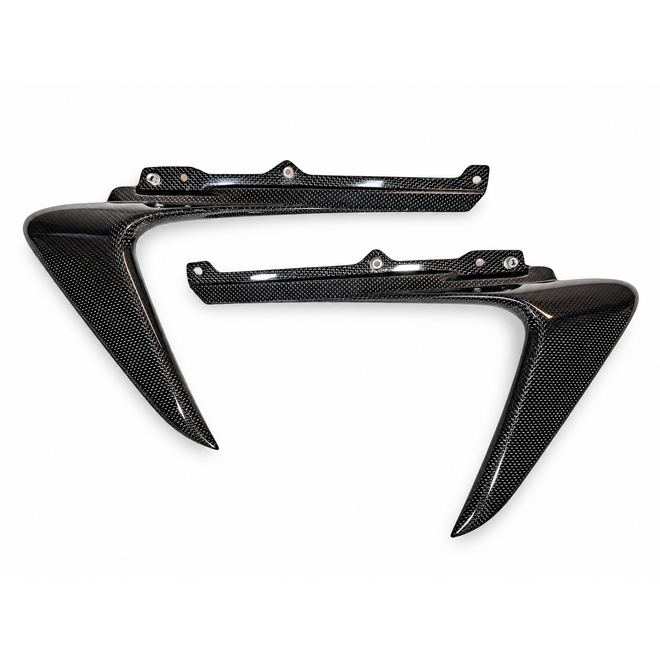 Ferrari 488 Pista / Pista Spider carbon front bumper under-chin elements