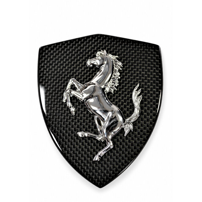 Ferrari 599 GTB / GTO suportes de emblemas dos guarda-lamas em carbono