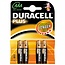 Duracell batterijen type AAA (4 stuks)