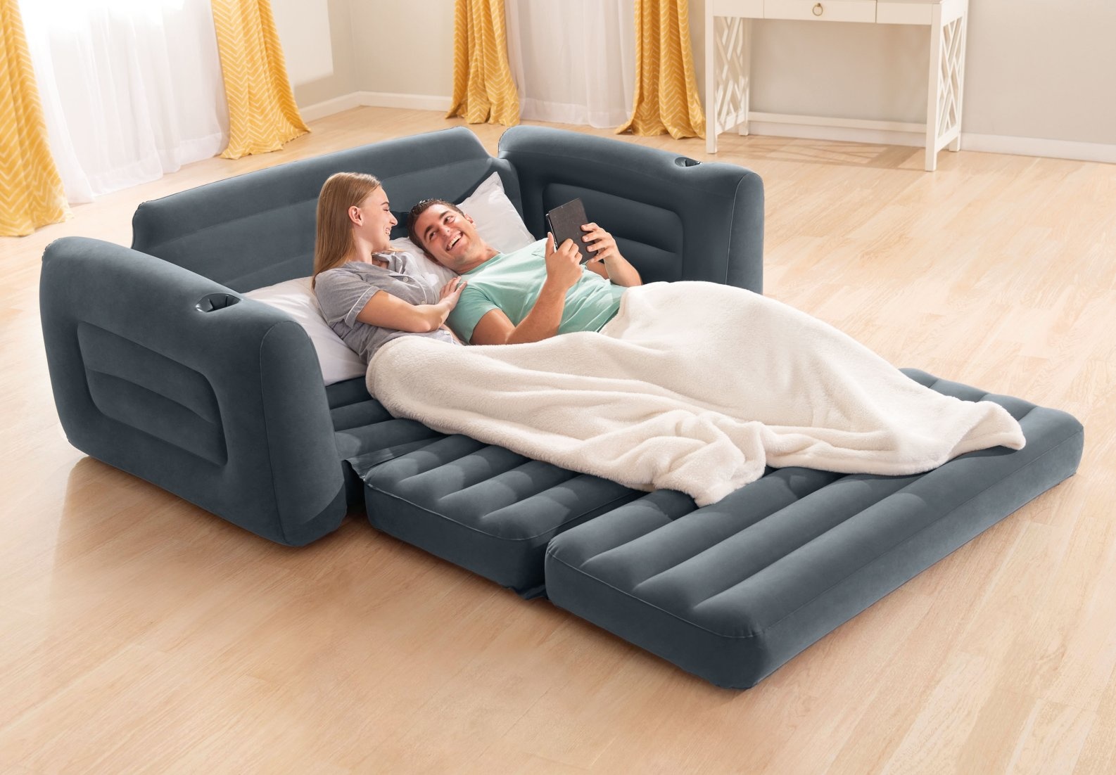 intex inflatable pull out sofa air bed