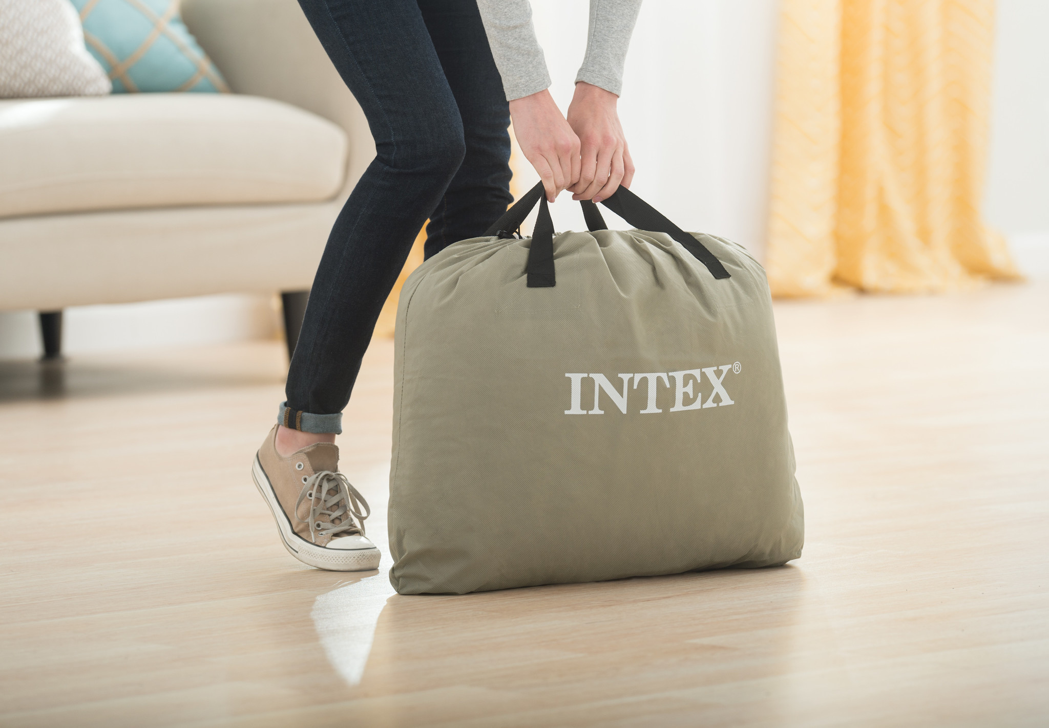 Intex Pillow Raised 191x99x42 cm | persoons luchtbed | Luchtbedshop.com