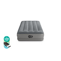 Intex Twin Prestige Mid-Rise luchtbed + FastFill ingebouwde pomp - 1 persoons