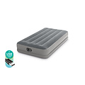 Intex Twin Prestige Mid-Rise luchtbed + FastFill ingebouwde pomp - 1 persoons