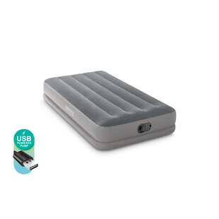 Twin Prestige Mid-Rise luchtbed + FastFill ingebouwde pomp - 1 persoons