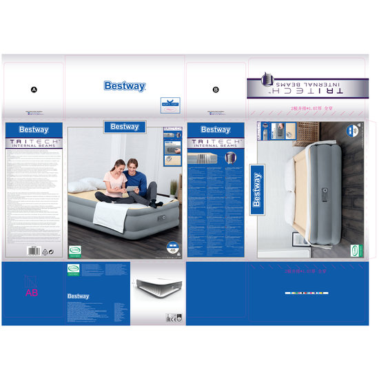 Bestway Tritech hoog luchtbed - 2 persoons