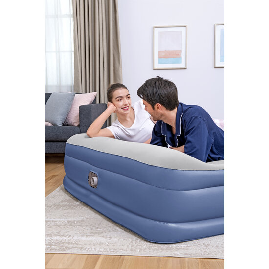 Bestway Tritech 46 cm queen luchtbed met hoofdbord - 2 persoons