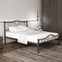 metalen bedframe Bella Black 140x200 cm - 2 persoons