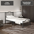 AirSleeperz®  metalen bedframe Esmee Black 140x200 cm - 2 persoons