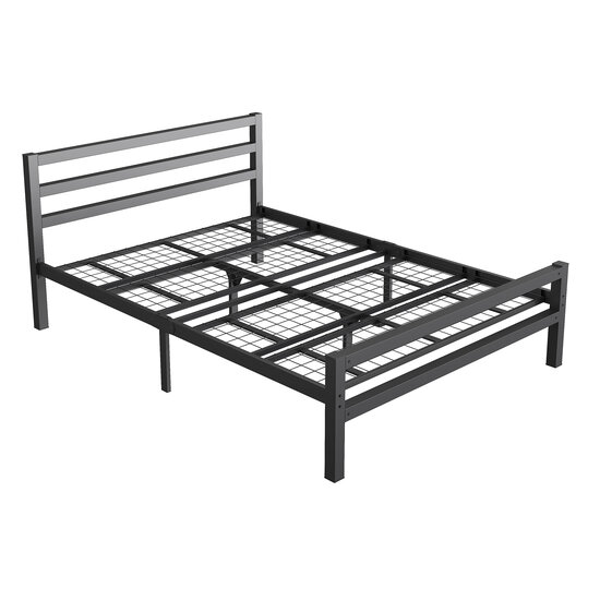AirSleeperz®  metalen bedframe Job Black 140x200 cm - 2 persoons