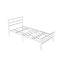 AirSleeperz®  metalen bedframe Job White 90x200 cm - 1 persoons
