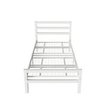 AirSleeperz®  metalen bedframe Job White 90x200 cm - 1 persoons