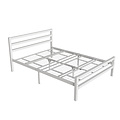 AirSleeperz®  metalen bedframe Job White 140x200 cm - 2 persoons