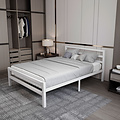 AirSleeperz®  metalen bedframe Job White 140x200 cm - 2 persoons