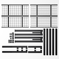 AirSleeperz®  metalen bedframe Job Grey 90x200 cm - 1 persoons