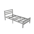 AirSleeperz®  metalen bedframe Job Grey 90x200 cm - 1 persoons