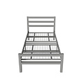 AirSleeperz®  metalen bedframe Job Grey 90x200 cm - 1 persoons