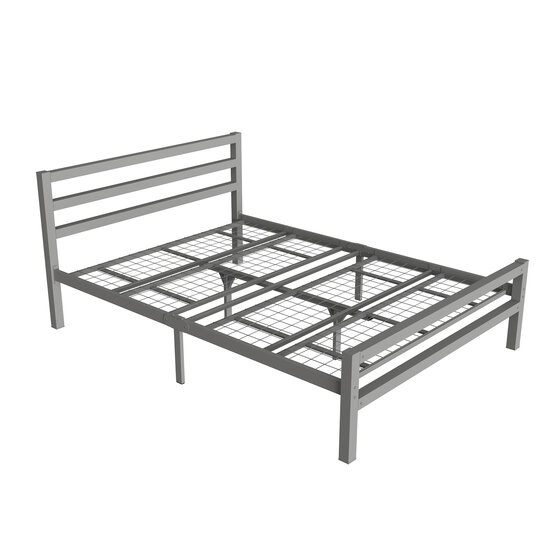 AirSleeperz®  metalen bedframe Job Grey 140x200 cm - 2 persoons