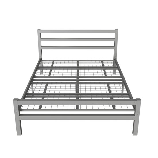 AirSleeperz®  metalen bedframe Job Grey 140x200 cm - 2 persoons