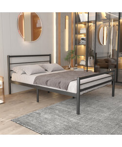 metalen bedframe Chester Black 140x200 cm - 2 persoons