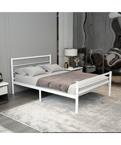 metalen bedframe Chester White 140x200 cm - 2 persoons