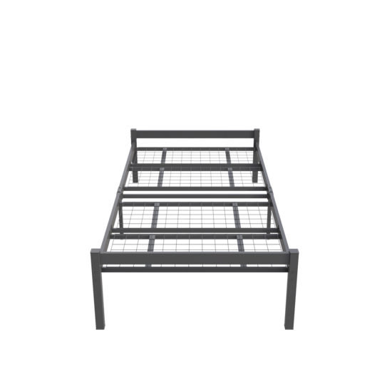AirSleeperz®  metalen bedframe Luuk Black 90x200 cm - 1 persoons