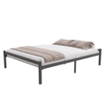 AirSleeperz®  metalen bedframe Luuk Black 140x200 cm - 2 persoons