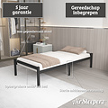 AirSleeperz®  metalen bedframe Luuk Black 140x200 cm - 2 persoons